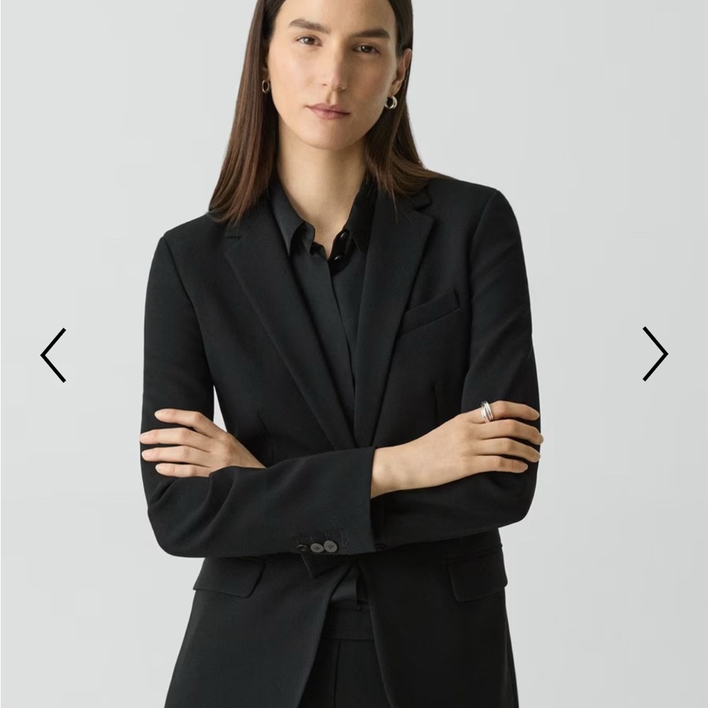 Theory Black Sport Coat Staple Blazer - Picture 2 of 11